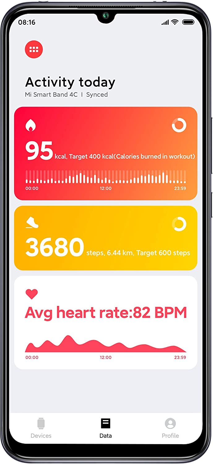 Xiaomi Mi Smart Band 4C Pantalla a color Seguimiento de Actividad Monitoreo de Salud Asistente de Mensajes Resistencia al Agua (Negro)