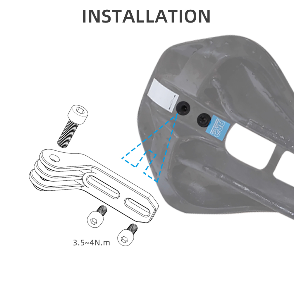 TWTOPSE support de caméra de feu arrière de vélo pour selle Shimano PRO TURNIX FALCON STEALTH GRIFFON adapté pour support de vélo Gopro