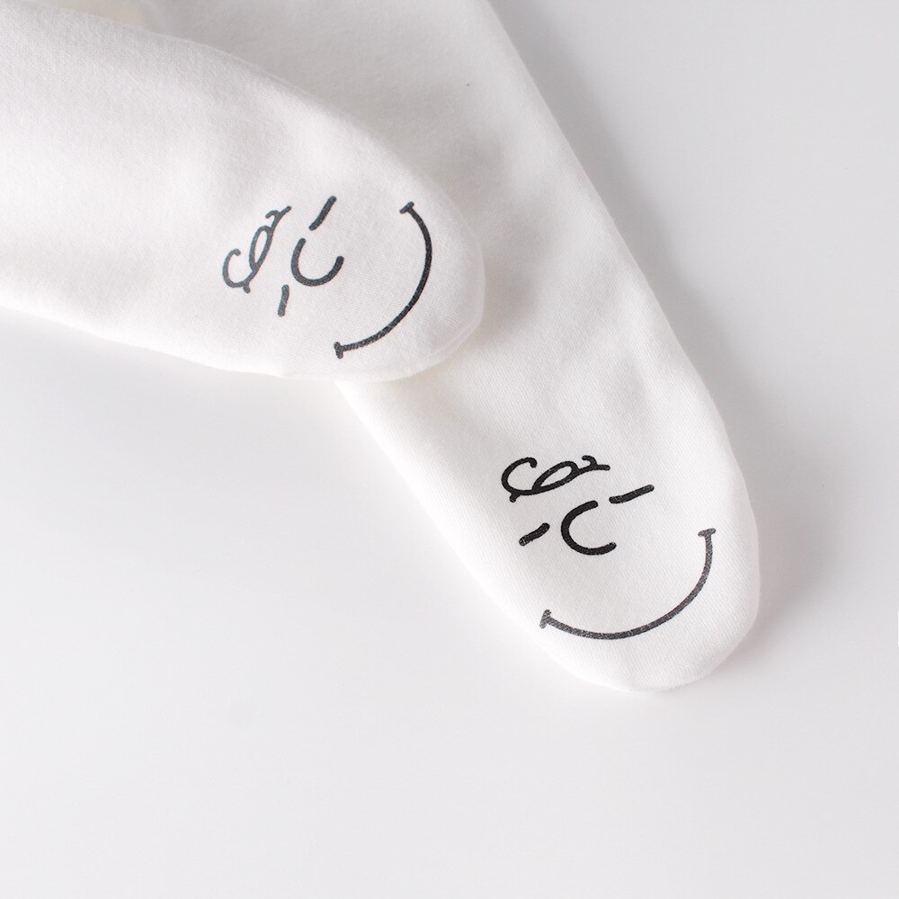 WLG baby pantyhose toddler white brown cartoon printed tights boys girls cute all match stockings baby clothes 6-18 months