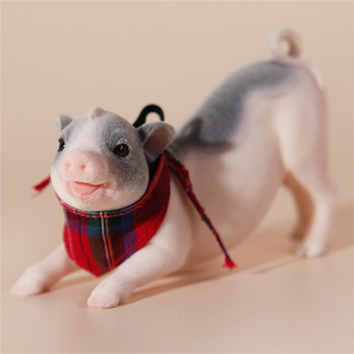 JXK 1:6 Scale The Little Pig Figure Mini Animal Model Collector GK Toy Desktop Decor Small Cute Pet Pig Hand-made Doll: JXK059A2