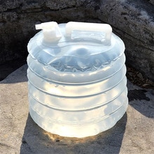 Bærbar udendørs bil camping plast folde spand pe komprimering udvidelse flaske kedel foldbar sammenklappelig vand spand