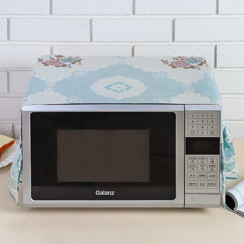 Moderne Neue Haushalts Tischdecke Ofen Tuch Abdeckung Handtuch Mikrowelle Staub Abdeckung Lagerung Tasche Schnee Blume Mikrowelle Ofen Abdeckung: B