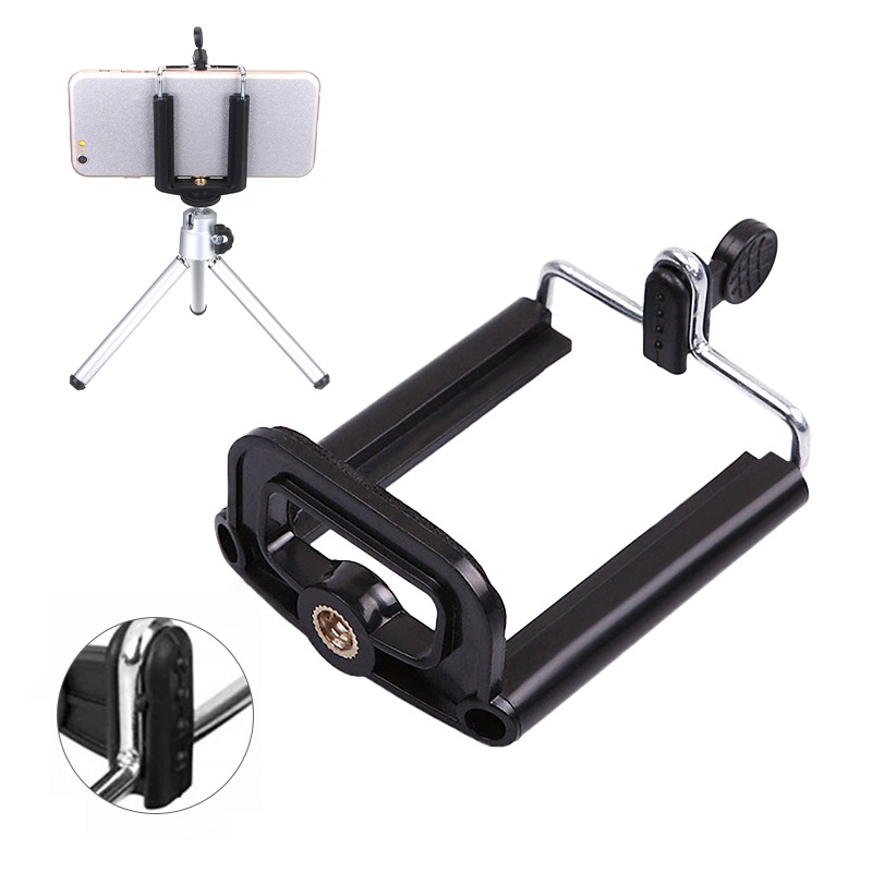 1pc adattatore per treppiede per fotocamera supporto per staffa per Clip per telefono cellulare supporto per treppiede supporto per monopiede per Smartphone