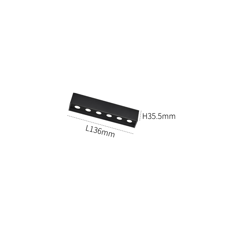 SCON Narrow Magnetic Track Light Borderless Recessed Rail Lighting Living Room Kitchen Ceiling Spotlight Mini Track Light