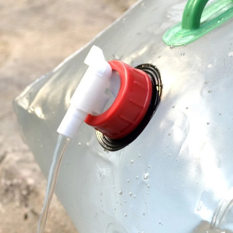 10L/20L Collapsible Plastic Water Tank Container Portable Waterbob Bathtub Water Storage Carrier Bag Camping Hiking Water Bucket
