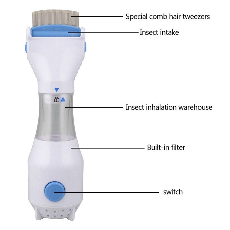 Pet Cat Dog Electric Terminator Anti Removal Kill Lice Kill Puppies Fleas Electronic Lice Cleaner Comb