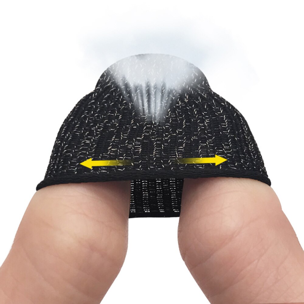 10 stück praktische fingerlinge, atmungsaktive bildschirm-touchscreen-fingerabdeckung, elastische fingerlinge, schweißabweisend, daumen- und fingerschutz