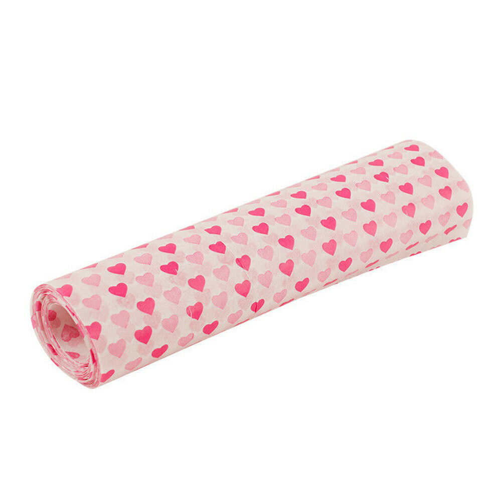 50 stuks Wax Paper Wegwerp Voedsel Wrapping Vetvrij Verpakking Papier Sandwich Hamburger Wrapper Bakken Verpakking Papier: Heart