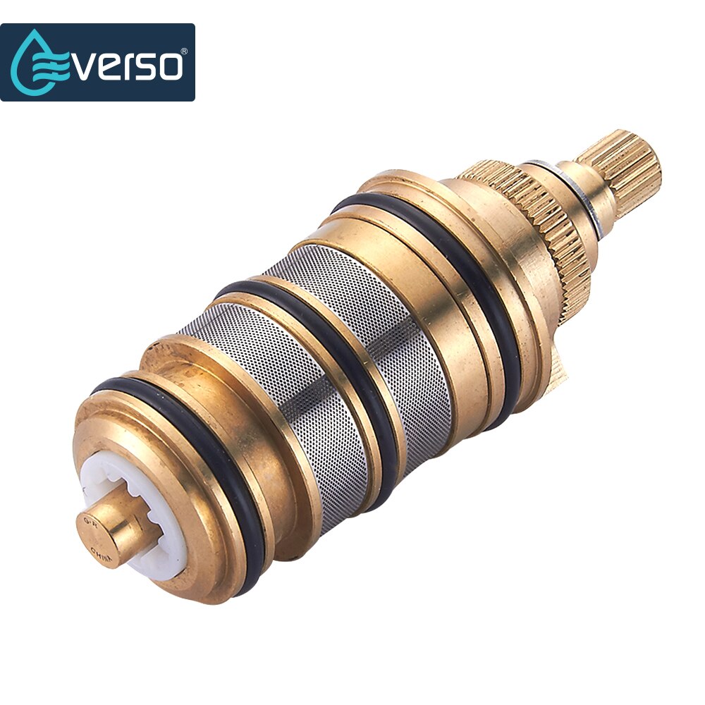 EVERSO Thermostatic valve spool copper faucet cartridge bath mixer tap shower mixing valve Adjust the Mixing Water Temperature