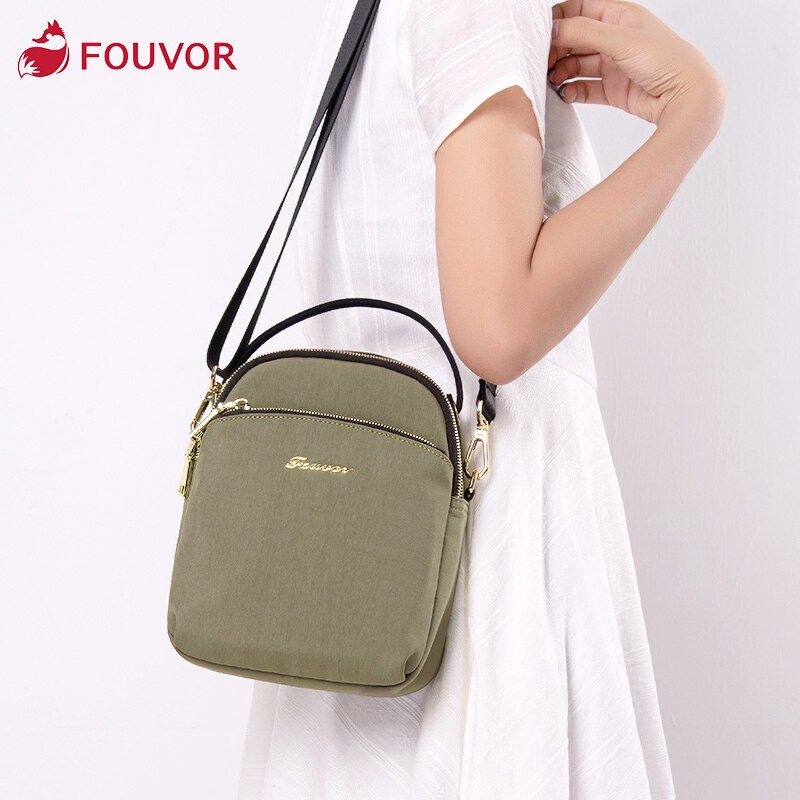 Borse da donna autunno moda 2021 focus per donna borsa a tracolla semplicemente elegante borsa da viaggio in Nylon con cerniera in Nylon 2967-06