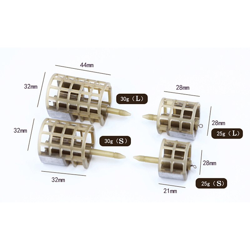 1pc Appât Cage De Pêche Mangeoire Outil Accessoires Feeder De Pêche 25G 30G Matériel de PÊCHE