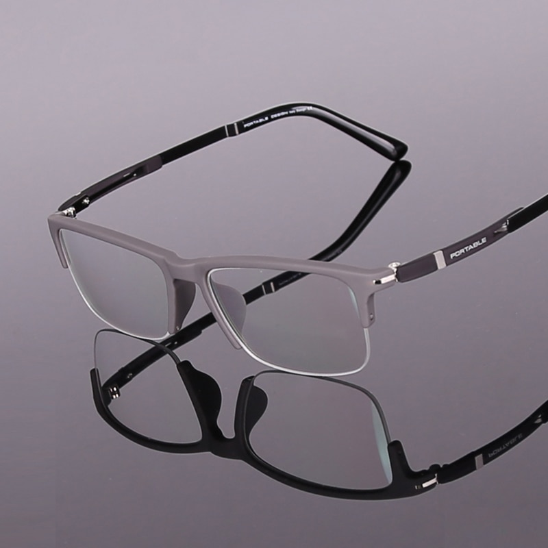 Toptical Commerciële TR90 Bijziendheid Half Bril Mannen Ultralichte Bril Business Brillen Pectacle Frame Brillen Mannen Computer