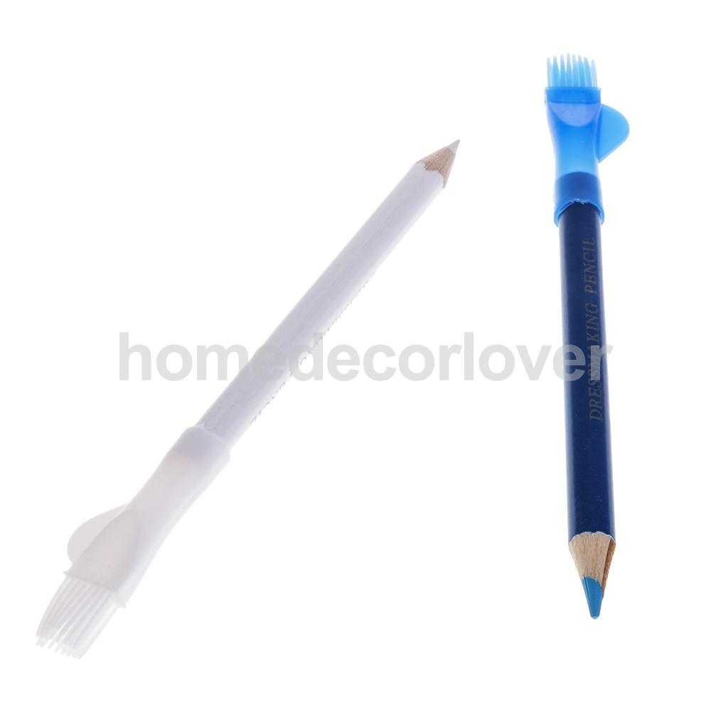 Lápiz de tiza para Sastre, 2 uds., para costura, marcadores y plumas artesanales, Tela de cuero de sastre