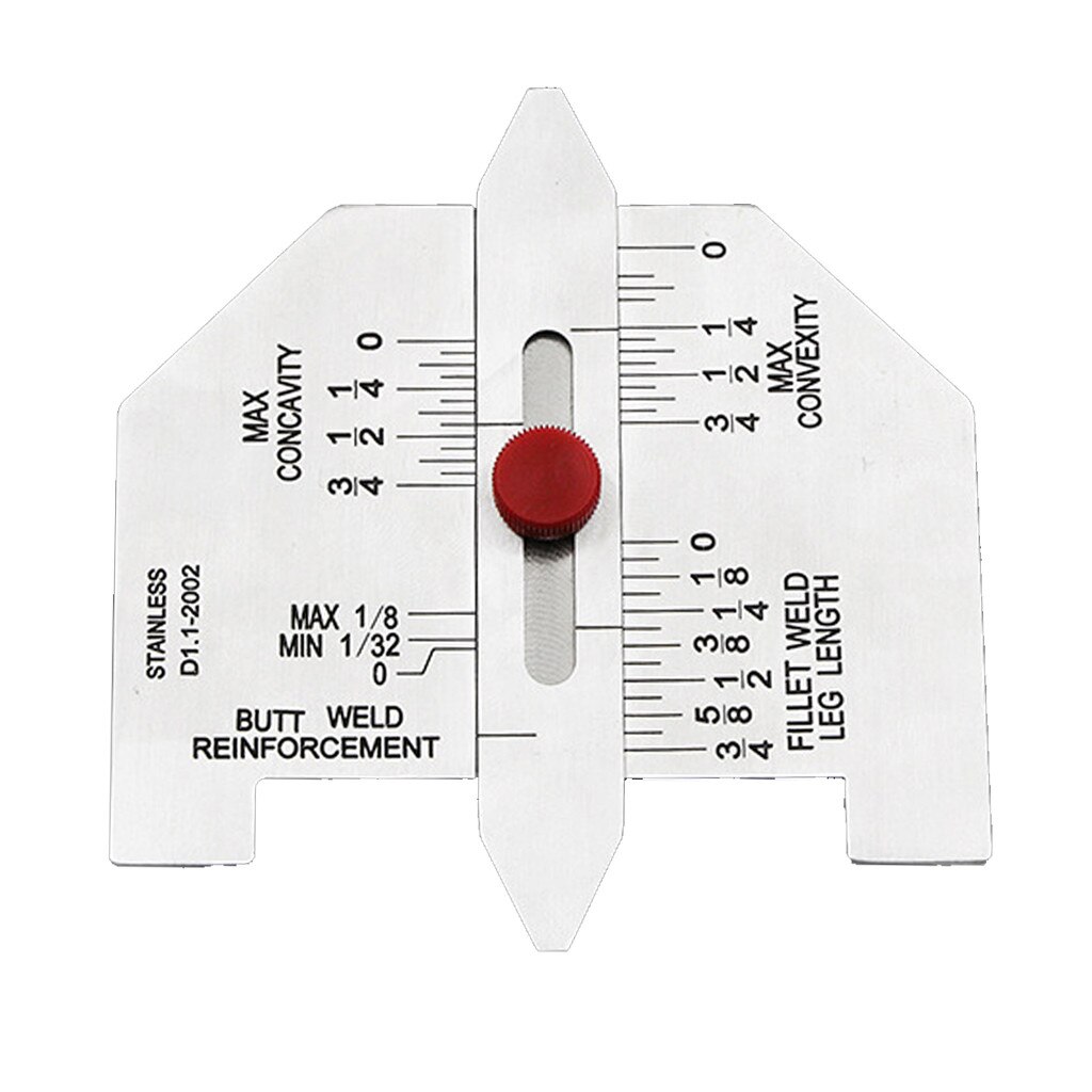Portable Practical Weld Measuring Gauge Weld Stainless steel welding seam inspection ruler welding size measuring instrument#30: Default Title