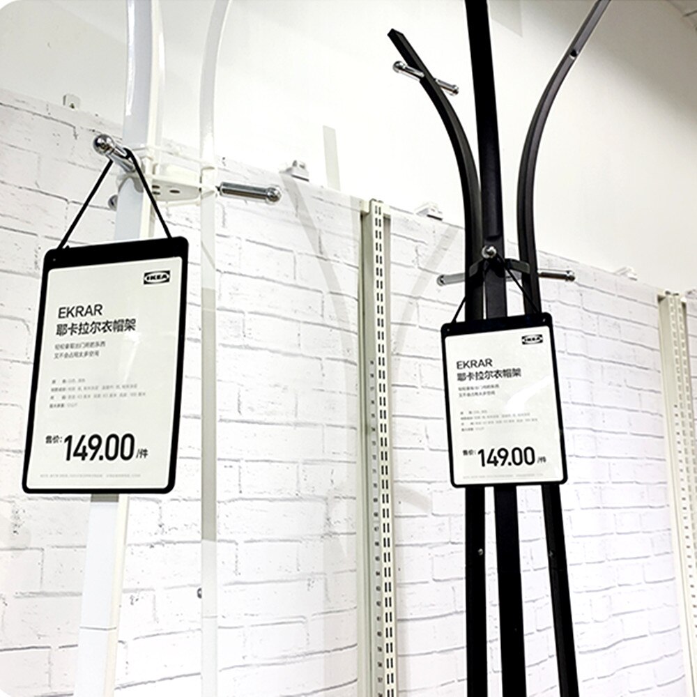 Plastic Hanging Hang Up Poster Display Board Frames A4 A5 A6 for Advertising Pricing Paper Card Insert in Vertical 4sets