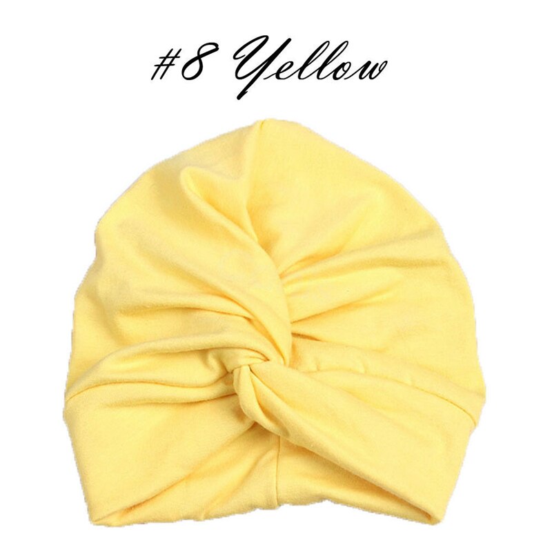 Peuter Kids Baby Tulband Head Wrap Hoed Kinderen Meisjes Katoen Blends Hoed Mooie Zachte Leuke