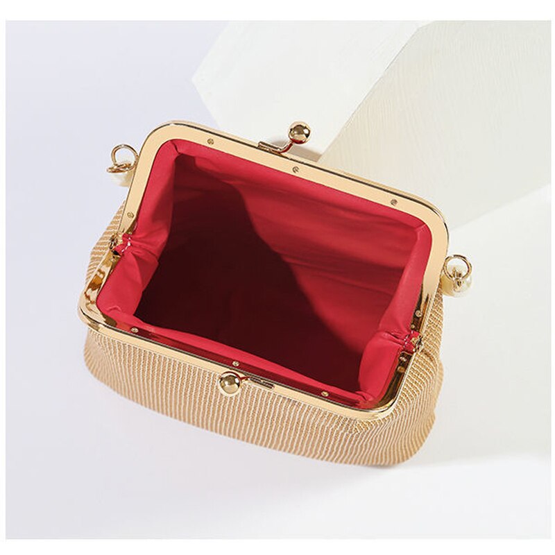 Bolsa tiracolo com fechadura cadeia, bolsa de lona, crossbody de ombro feminina, couro pu vermelho dentro, bolsas femininas, frete grátis