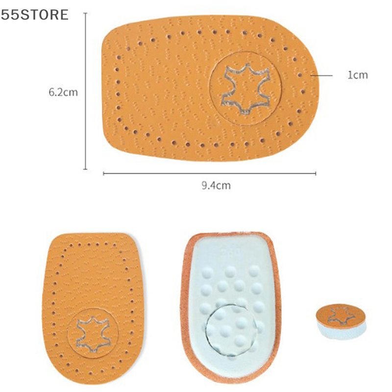2 stuks unisex zachte binnenzool hielsteun liftinzet schoenpad hoogte voetkussen