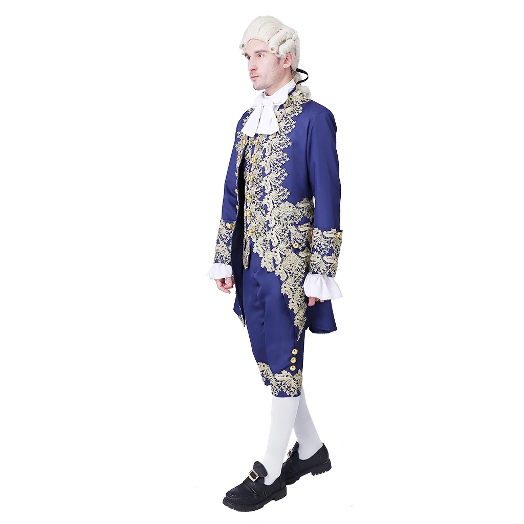 Viktorianisches Kostüm für Herren aus dem 18. Jahrhundert, Regency-Frack, Jacke, Marie-Antoinette-Kostüm, Anzug, Halloween, Partykleidung, Kostüm-Outfit
