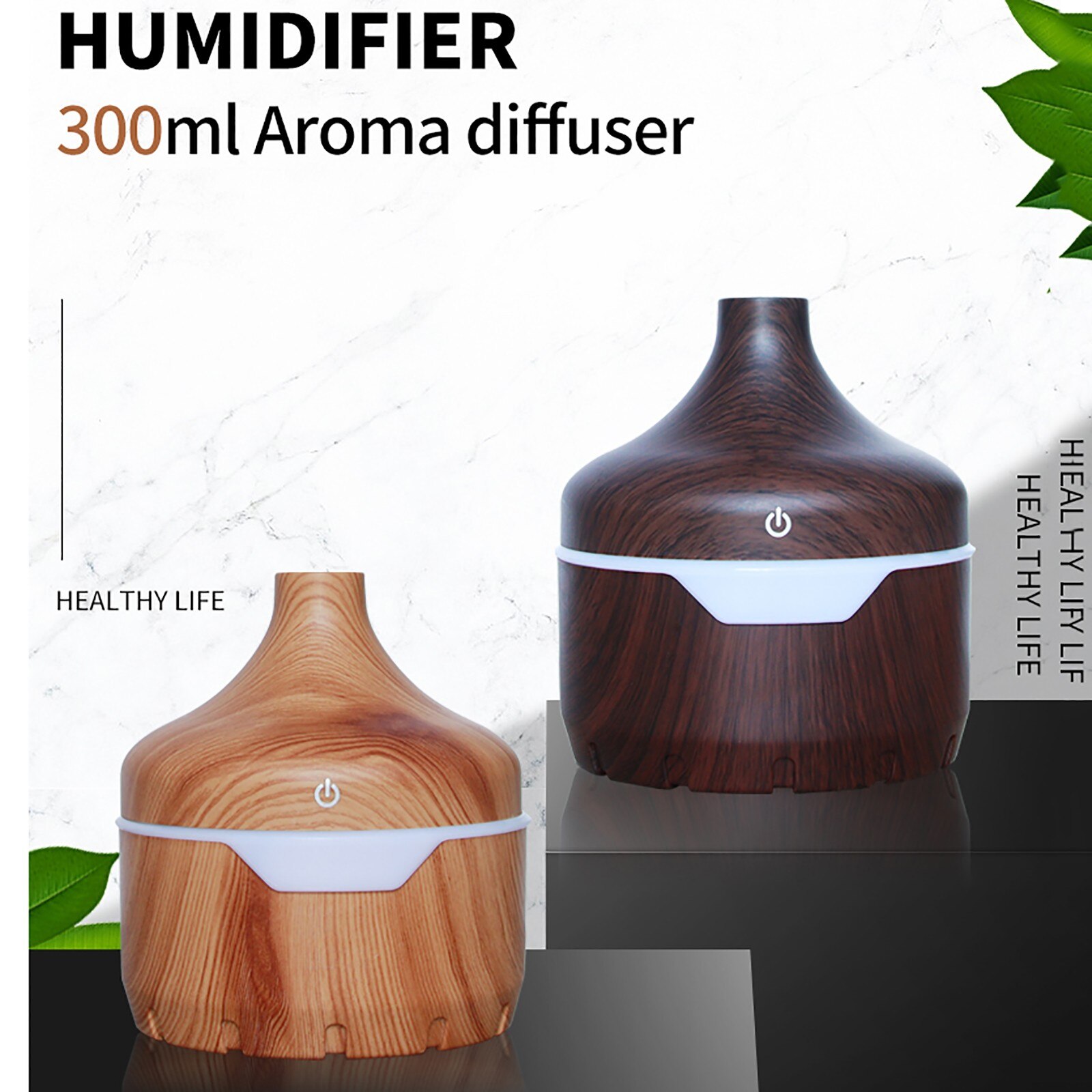 4# Portable Air Aroma Essential Oil Diffuser LED Aroma Aromatherapy Humidifier Diffuser Ultrasonic Cool Mist Purifier Home