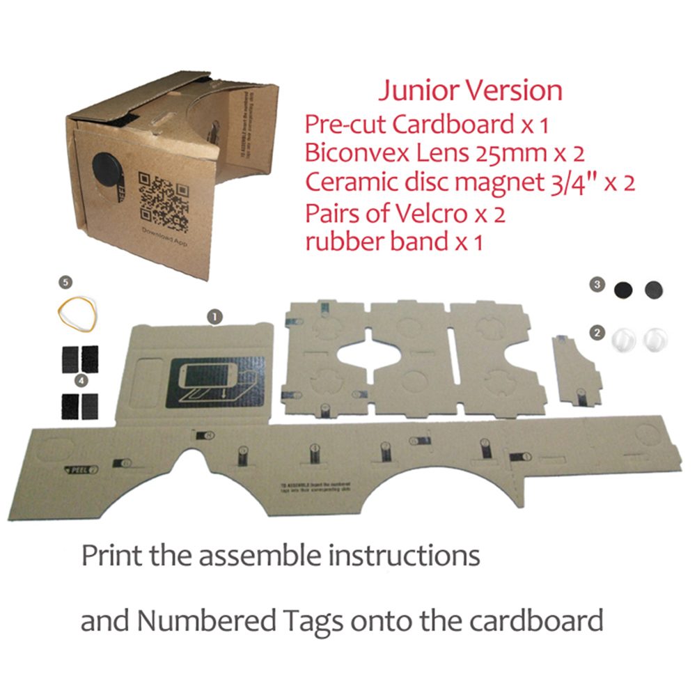 Bricolage Google carton réalité virtuelle VR téléphone Mobile 3D lunettes de visualisation pour 5.0 téléphone