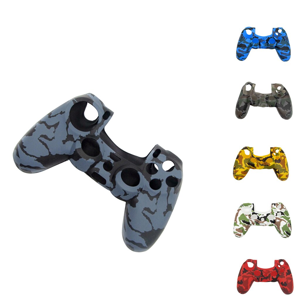 Replacement for PS4 Wireless Controller Case Camouflage Printing Soft Silicone Gel Skin Protective Rubber Cover