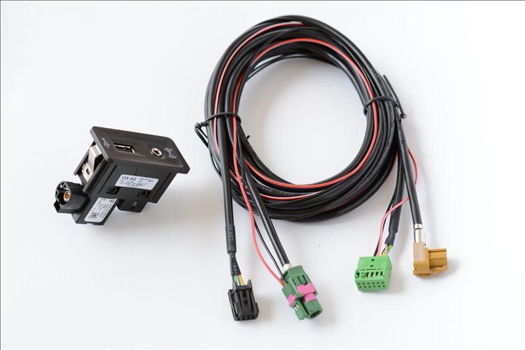 MIB2 Carplay Usb Aux Schakelaar Carplay Mdi Usb Ami Adapter Plug Socket Harness Kabel Voor Vw Golf 7 MK7 5G0 035 222 E 5Q0035726E