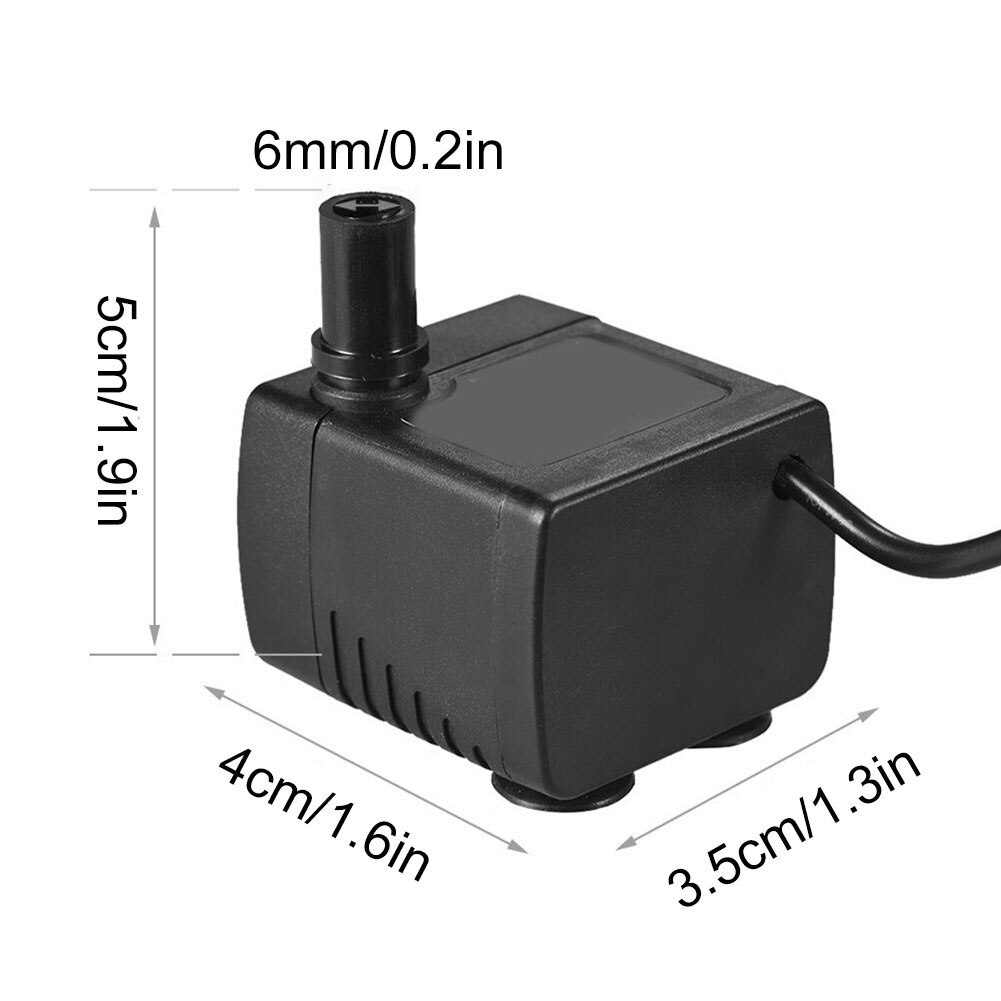 Mini pompe à eau 12V cc, USB 5V, Mini débit, étanche, sans balais, Submersible, régulation à 4 vitesses