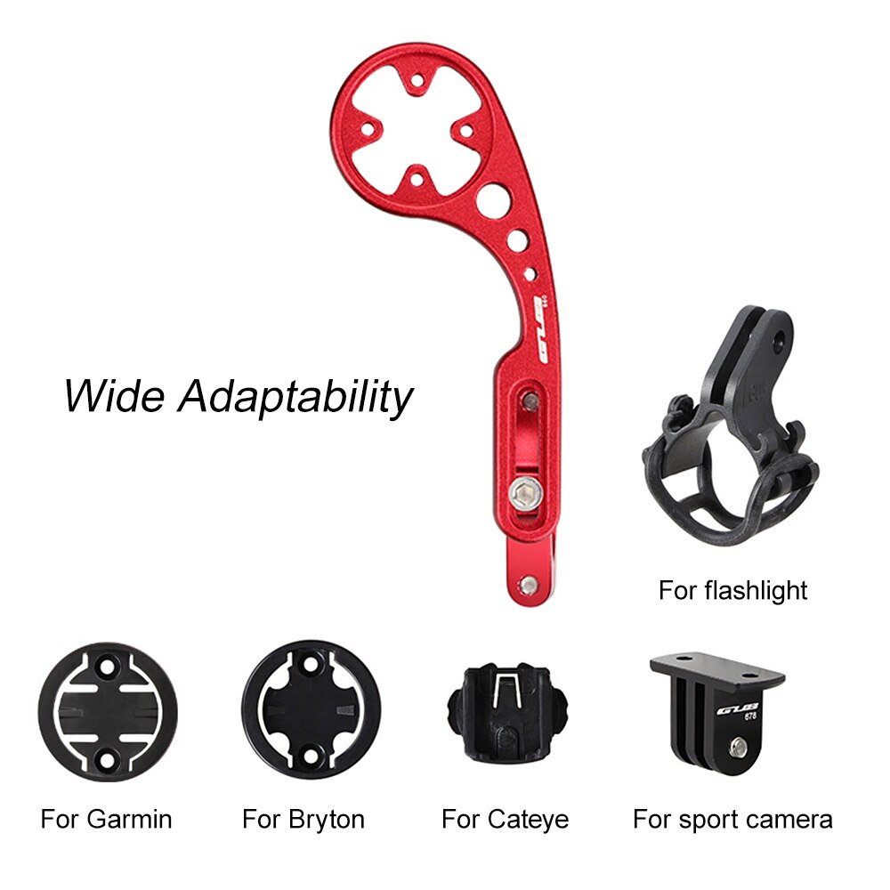 GUB Lenker Extender Kit CNC Bike Computer Halterung für Garmin Bryton Cateye mit Taschenlampe Halter Halterung für Ciclismo
