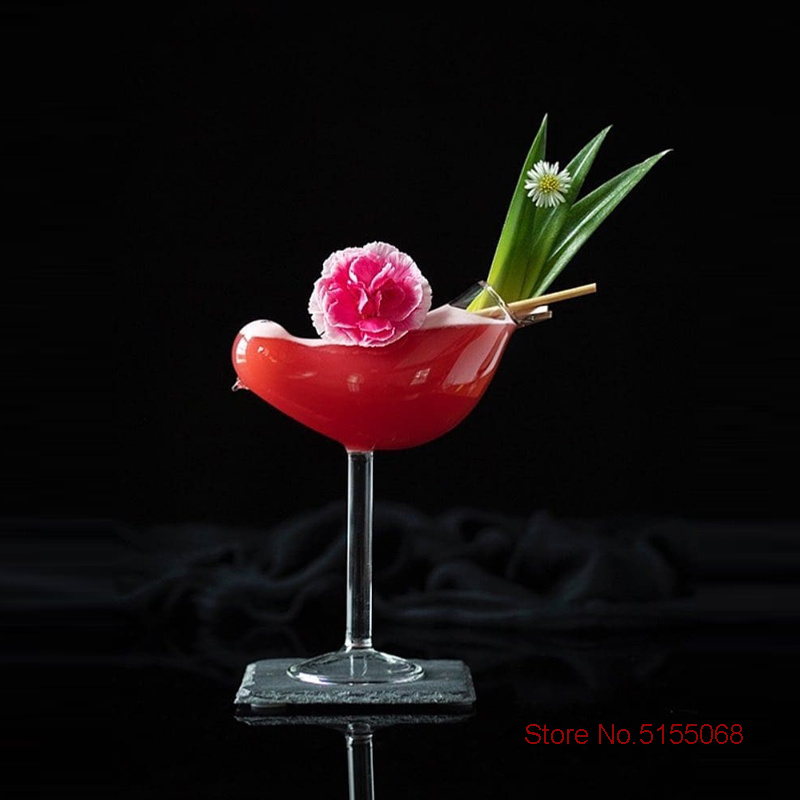 Phantasie 3D Vogel Molekulare Geraucht Cocktail Becher Für Bar Nachtclub Party Spezielle Getränke Tasse DIY Mischen Wein Champagner Tiki Gläser