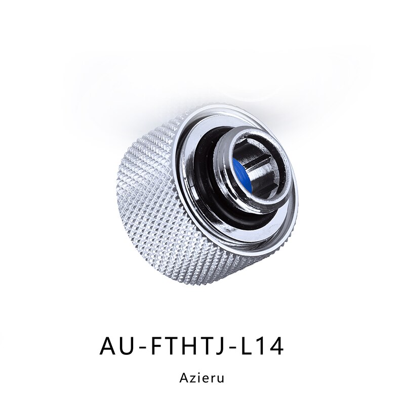 Anti-off Fast Tighten Hard Pipe Compression Fitting, Diamond Pattern G1/4 Thread Rigid Tubing Connector, 4Pcs/Lot