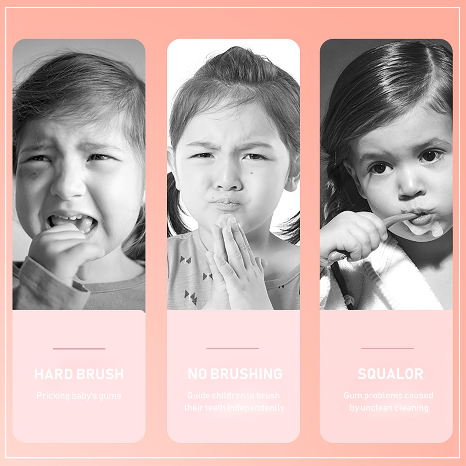 Brosse à dents électrique Portable pour enfants, 1 ensemble, soins dentaires