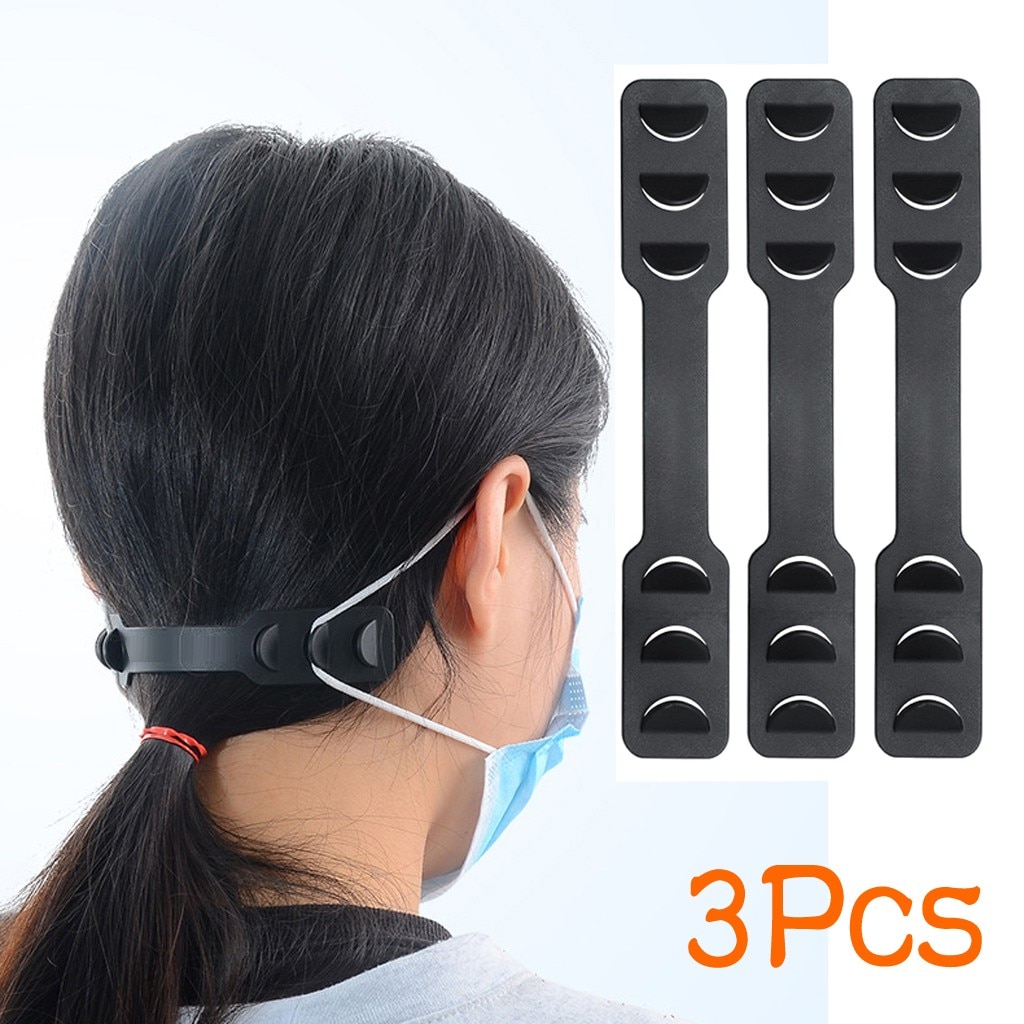 3Pcs Adjustable Anti-slip Mask Ear Grips Extension Hook Face Masks Buckle Holder Adjustment Mask Extending Belt For Mask: Default Title