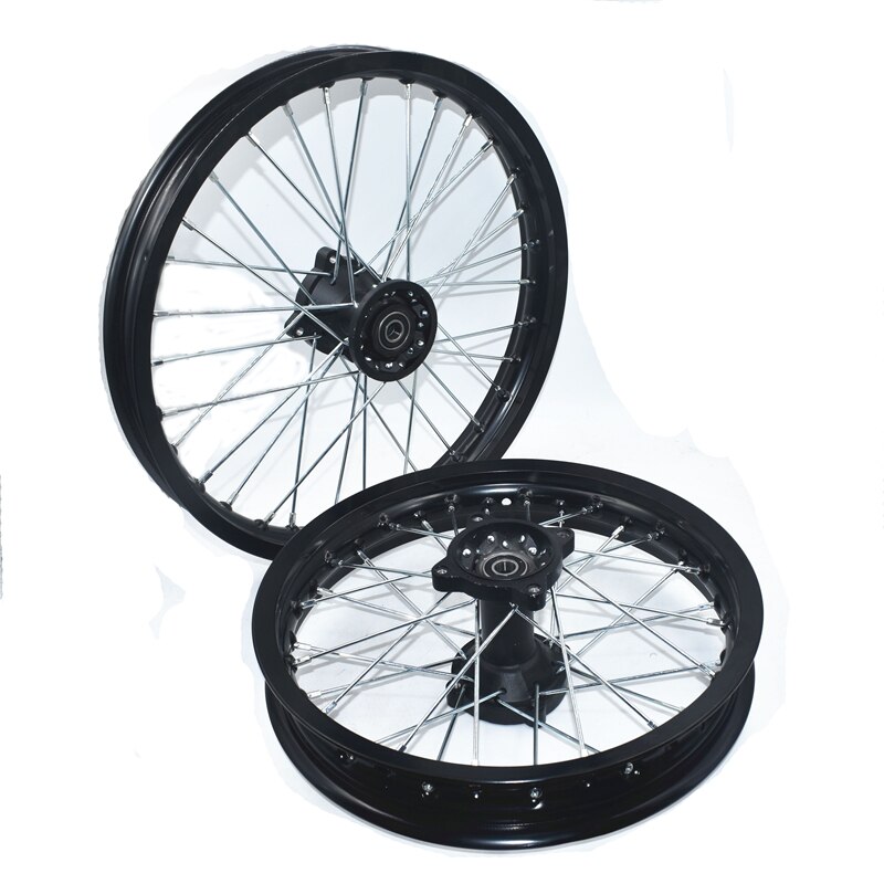 Llantas delanteras y traseras para motocicleta, llantas de aleación de aluminio de 1,60-17 pulgadas, 1,85-14 pulgadas, cubo negro para KLX CRF KTM Kayo BSE Dirt Pit Bike