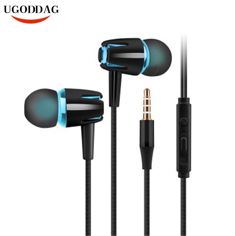 3,5mm verdrahtet Kopfhörer Mit Subwoofer Earbuds Verstellbaren Volumen Kopfhörer Musik Sport Spielen Headset Mit mic Für Xiaomi IPhone