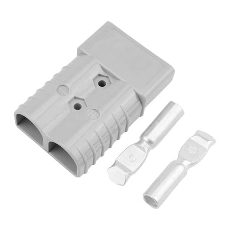 2Pcs 2/0 AWG 350A Battery Power Connector Cable Quick Connect Disconnect Kit Anderson Connector for Winch Trailer