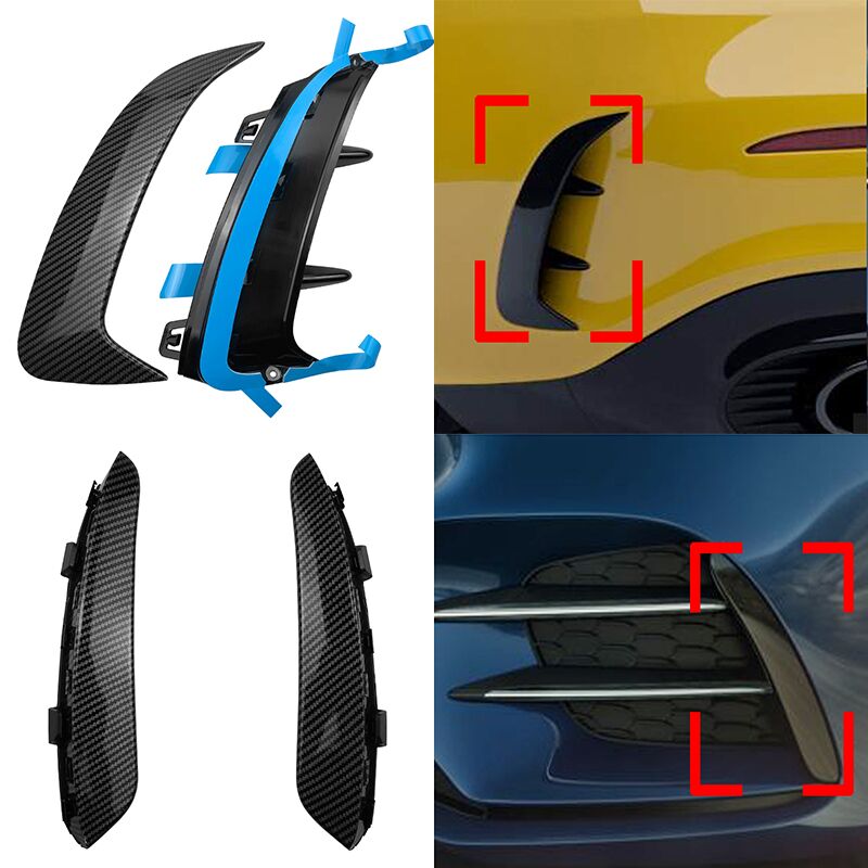 For Benz W177 AMG Line A Class A200 A250 A35 Front Rear Bumper Lip Fog Lamp Cover Chin Spoiler Splitter Body Kit Canards