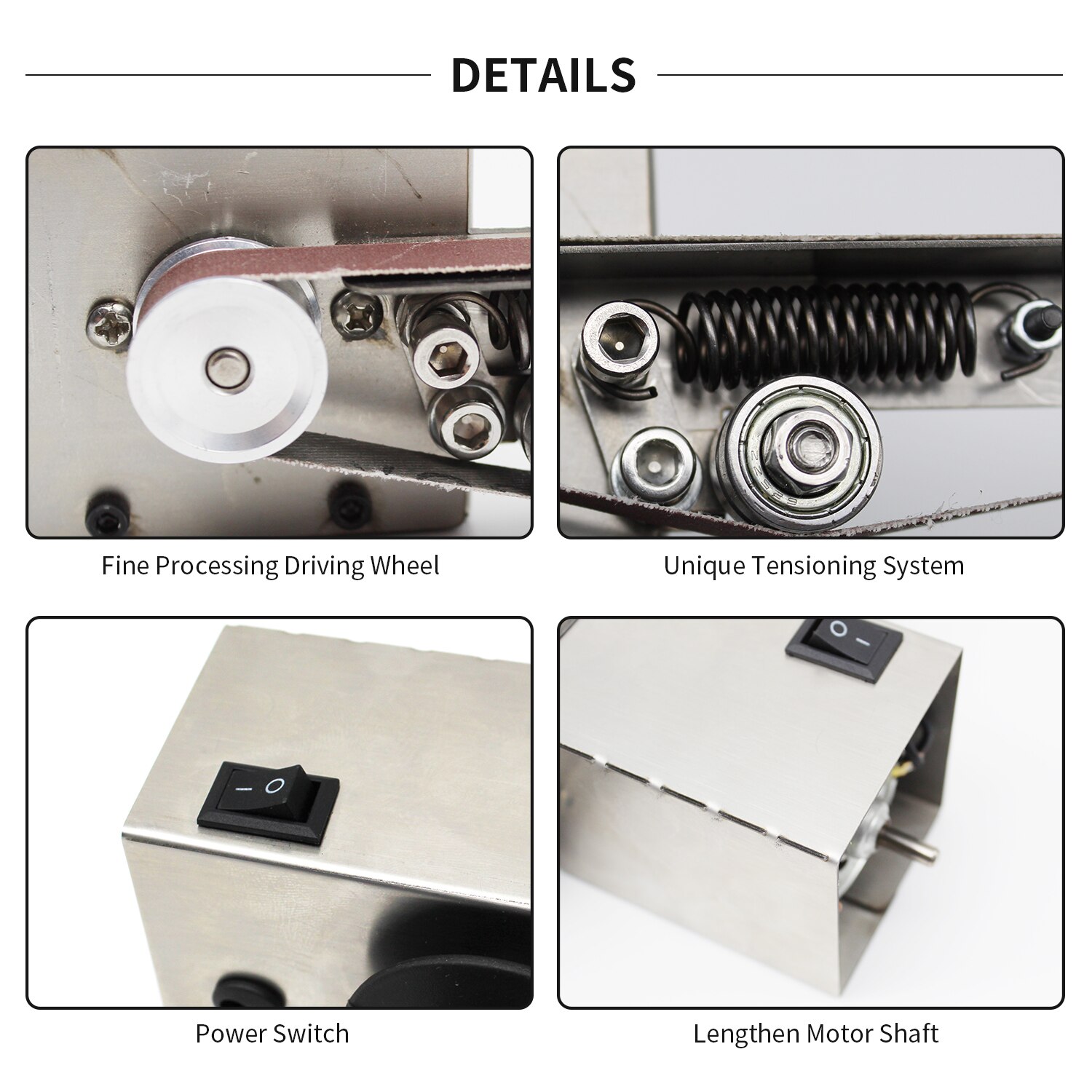 Handheld Electric Belt Sander Mini Sanding Machine Angle Grinder with Sanding Belt for Sanding Polishing Micro Polishing Machine