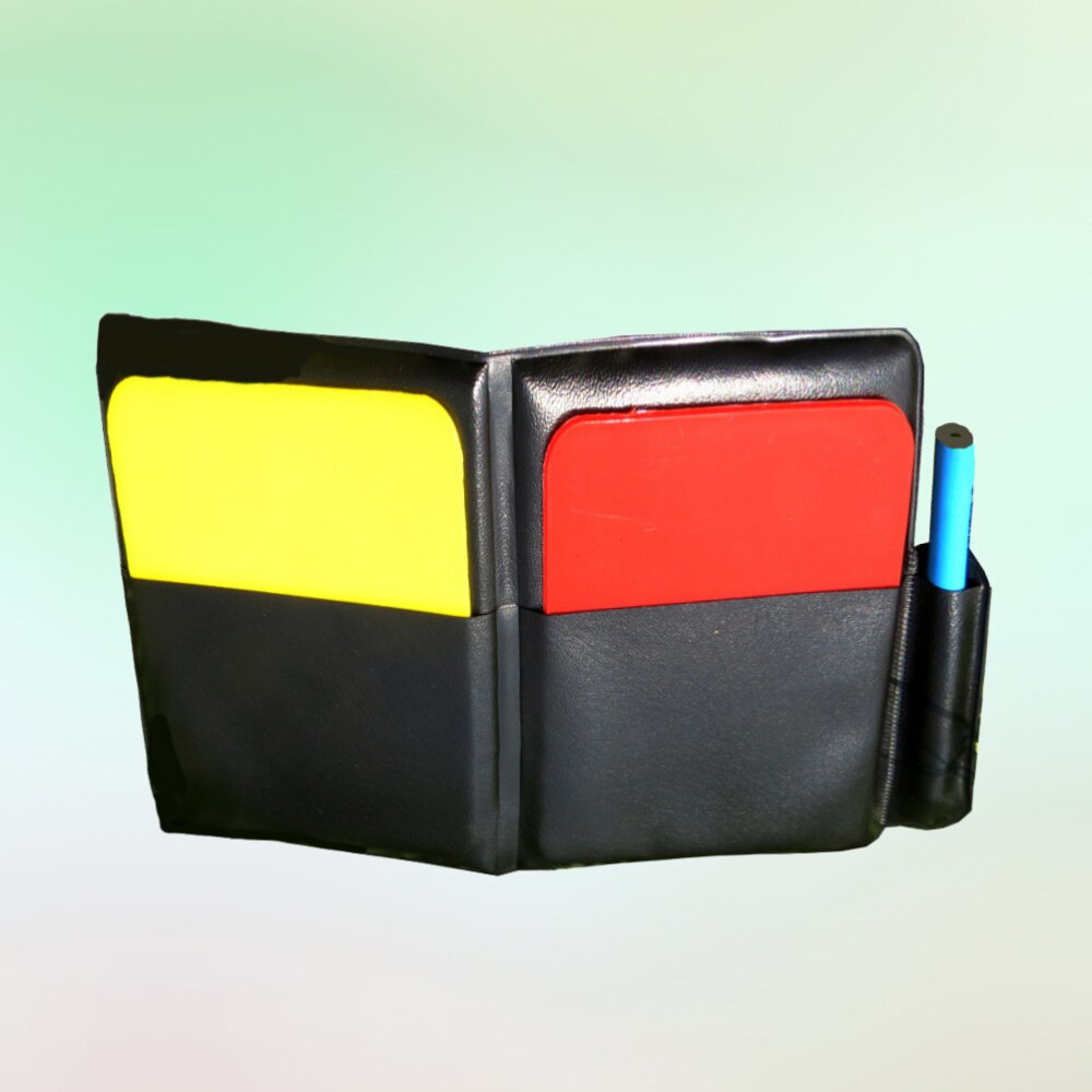 1PC Referee Card Set Easy to Use Red Card Yellow Card Red Yellow Cards for Football Match