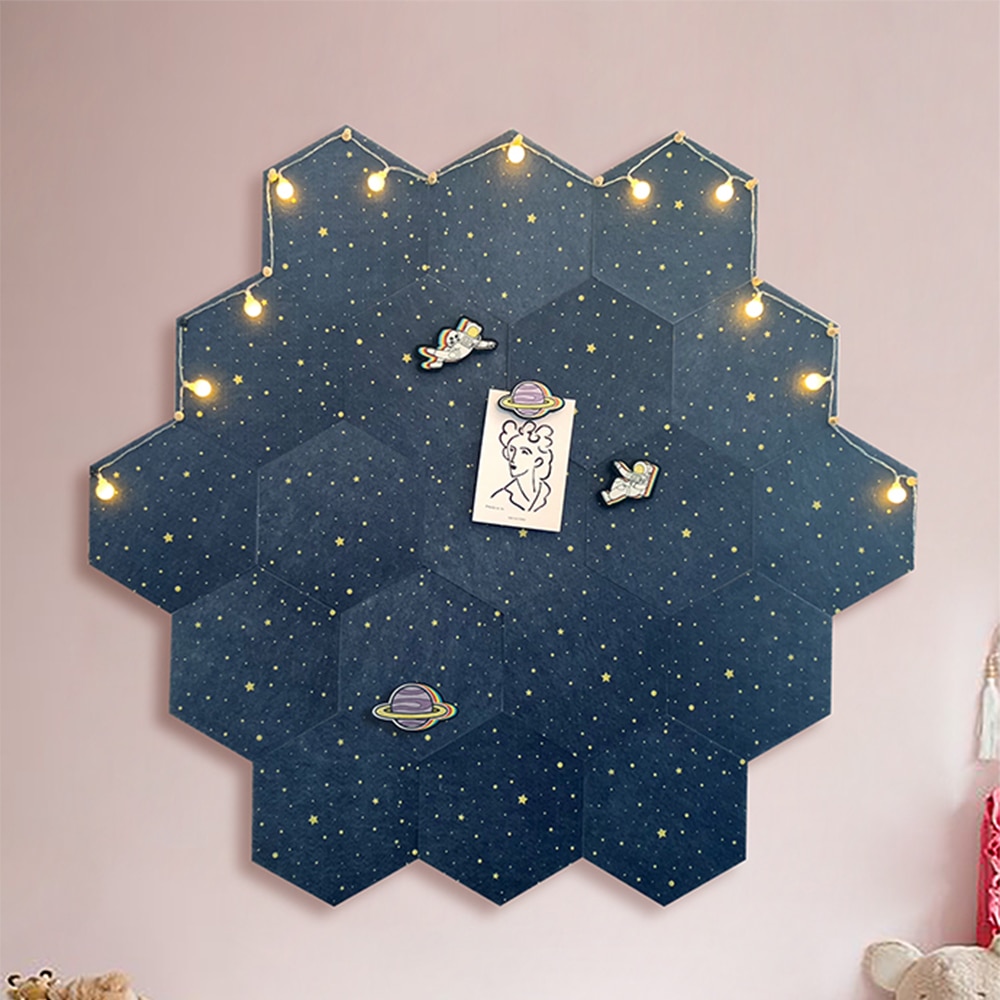 6 Pcs Vilt Prikbord Foto Thuis Wanddecoratie Planning Agenda Board Star Print Decor Kurk Boord voor Living kamer