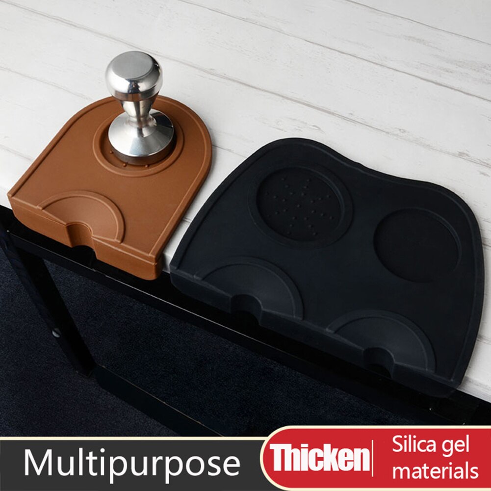 Coffee Maker Support Base Rack Silicone Coffee Tamper Mat Espresso Coffee Tamping Holder Anti-Slip Corner-Pad
