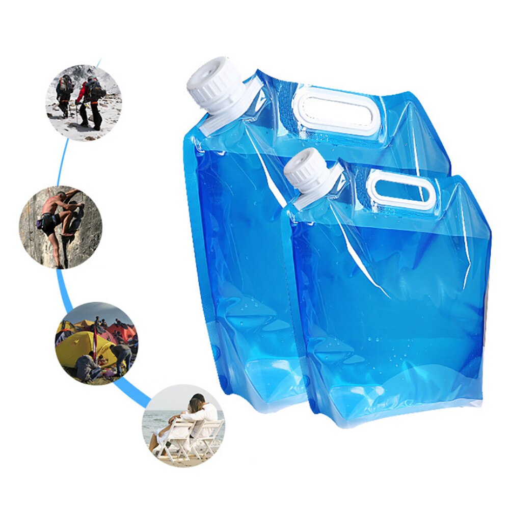 5l/10l udendørs camping vandreture folde vand taske hydrering pakke opbevaringsbeholder foldbar bærbar picnic drikke container taske