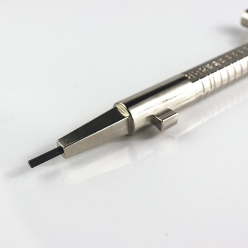 Slotenmaker Zinklegering Tool Opening Een Deur Volgende De Verwijdering De Cilinder Multi Purpose Cilinder Gauge Stapte Spindel Pins