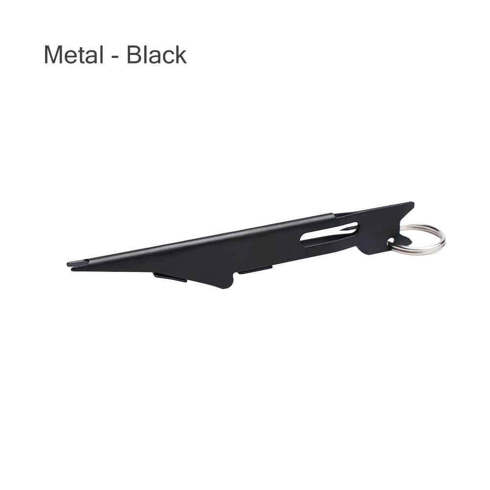 1Pcs Quick Nail Knot Tying Tool &amp; Loop Tyer Hook Tier For Fly Fishing Tackle Fast Hook Nail Knotter quick knot tool: Metal - Black