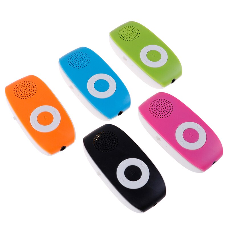 Reproductor de música MP3 para niños con Clip reproductor de música USB reproductor de MP3 compatible con tarjeta SD TF 32GB de música deportiva altavoz incorporado