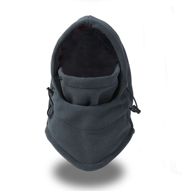 Masque facial en molleton, bonnet coupe-vent, coupe-vent et sable, pour l'hiver, nouveauté: Grey
