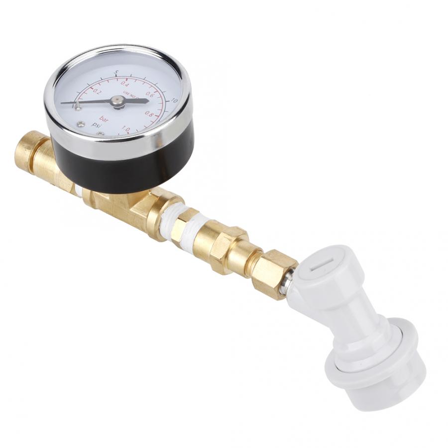 Brass Water Pressure Reducing Maintaining Valve 0-15psi (0-1bar) Regulator Adjustable Relief Valve Gauge