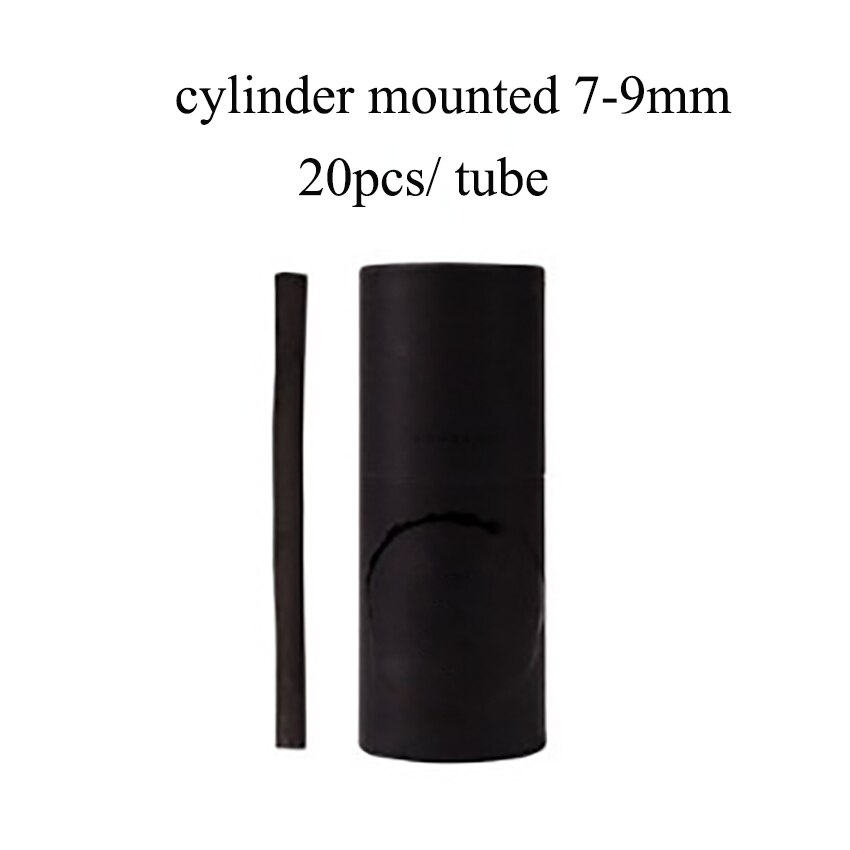 1 sæt 30 stk /20 stk cylinder bomulds pilstrimmel til kunstner oliemaleri skitsering trækulstrimler kulkulstænger: Cylinder 7-9mm
