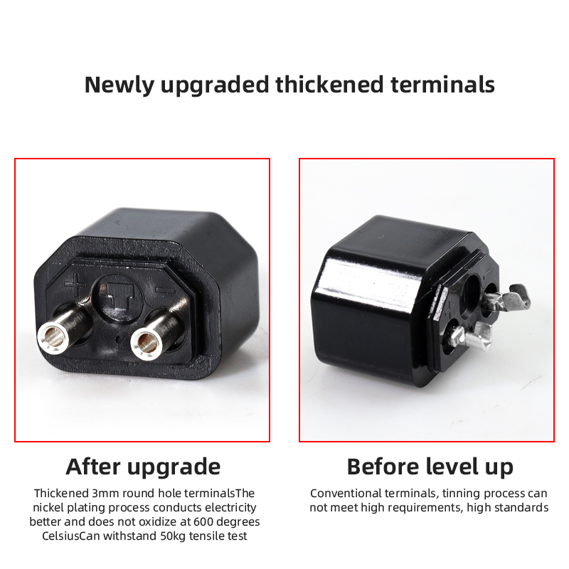 2+6 Electric Vehicle Battery Plug Socket with Wire 8Pin E-bike Lithium Charging Connector Charging Interface Replacement Adapter