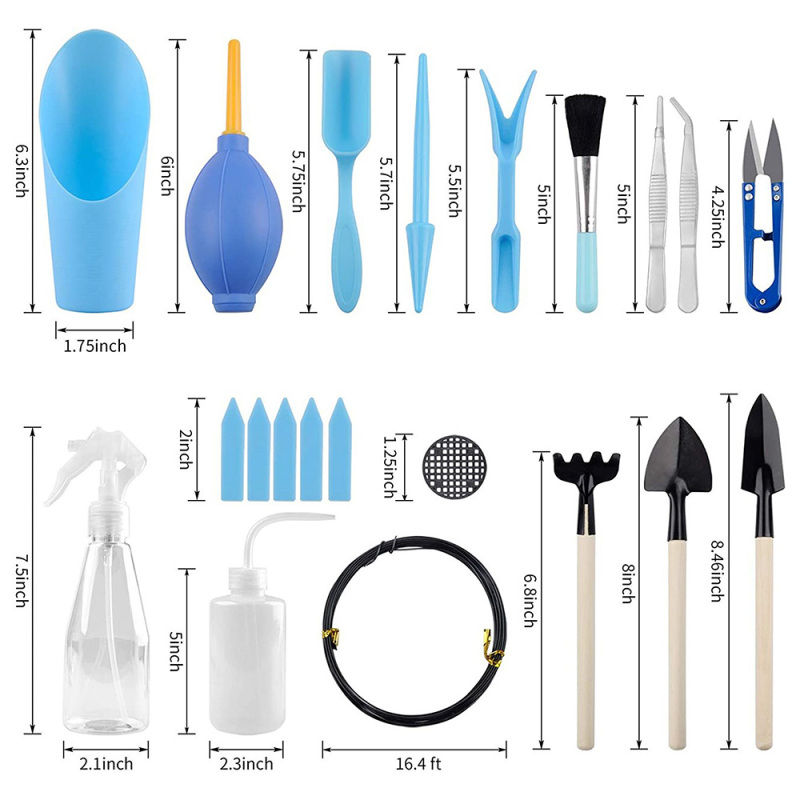 30PCS/lot Gardening Planting Trimming Tool Set For Potted Plants Succulents Flower Accessories